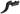 Wave Rounded Curved Single with Bar End and Triangular Base (Flame)