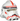 Minifigure, Headgear Helmet SW Clone Trooper Ep.3 with Red Stripe and Mouth Markings Pattern