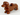 Dog, Dachshund with Black Eyes and Nose Pattern
