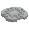 Plate Round Corners 6 x 6 x 2/3 Circle with Reduced Knobs