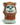 Minifigure, Head, Modified SW Ewok with Reddish Brown Hood with White Tooth Pattern