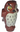 Owl, Angular Features with Black Beak, Yellow Eyes, and Tan Chest Feathers Pattern (HP Pigwidgeon)