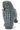 Owl, Angular Features with Yellow Beak and Eyes, Light Bluish Gray and Dark Brown Chest Feathers Pattern (HP Errol)