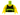 Torso Tank Top with Black Front and Weight Lifter's Belt Pattern / Yellow Arms / Yellow Hands