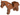 Horse with Black Eyes, Silver Pupils and Black Bridle Pattern *brukt*