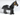 Horse with Black and White Eyes, White Pupils and Medium Nougat Bridle Pattern *brukt*
