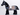 Horse, Prince of Persia with Black and White Eyes, White Pupils and Sand Blue and Gold Bridle and Persian Blanket Pattern (Aksh) *brukt*