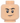 Minifigure, Head Black Eyebrows, One Raised, Dark Orange Creases and Chin Dimple, Closed Mouth Smirk Pattern
