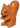 Squirrel with Reddish Brown Nose and Black Eyes with White Pupils Pattern
