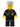 Police - City Suit with Blue Tie and Badge, Black Legs, Thin Grin with Teeth, White Hat