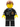 Police - City Suit with Blue Tie and Badge, Black Legs, Vertical Cheek Lines