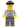 Police - Jail Prisoner Jacket over Prison Stripes, Dark Bluish Gray Legs, Black Knit Cap, Gold Tooth
