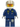 Forest Police - Helicopter Pilot, Dark Blue Flight Suit with Badge, Helmet