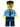 Police - City Shirt with Dark Blue Tie and Gold Badge, Dark Blue Legs, Black Hat