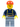 Miner - Shirt with Harness and Wrench, Sand Blue Legs, Red Short Bill Cap
