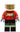 Fire - Pilot Male, Red Fire Suit with Carabiner, Reflective Stripes on Black Legs