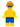 Beachgoer - Blue Male Swim Trunks and Sunglasses
