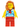 Beachgoer - Female, Dark Azure and White Striped Shirt with Red Scarf