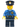 Police - Gold Badge, Police Hat, Open Grin