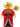 Mrs. Claus - Red Jacket, Dark Red Printed Skirt
