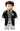 Tom Riddle - Black Long Hogwarts Coat and Vest, Light Bluish Gray Legs