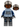 ACU Trooper - Male, Black Aviator Cap with Trans-Brown Visor