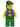 Pirate Blue Vest, Green Legs, Dark Green Bandana, Smirk and Stubble Beard