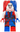 Harley Quinn - Blue and Red Hands and Pigtails