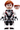 Black Widow - White Jumpsuit, Dark Orange Ponytail