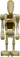 Battle Droid Commander - Tan with Line, Angled Arms