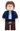 Han Solo, Dark Brown Legs with Holster Pattern, Dark Blue Jacket, Wavy Hair