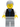 Black Vest with Blue Striped Tie, Light Bluish Gray Legs, White Arms