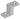Bracket 5 x 2 x 2 1/3 with 2 Holes and Bottom Stud Holder
