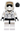 Scout Trooper (Black Head, Dark Bluish Gray Torso Pattern)