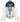 Astromech Droid, R2-D2, Flat Silver Head, Red Dots and Small Receptor